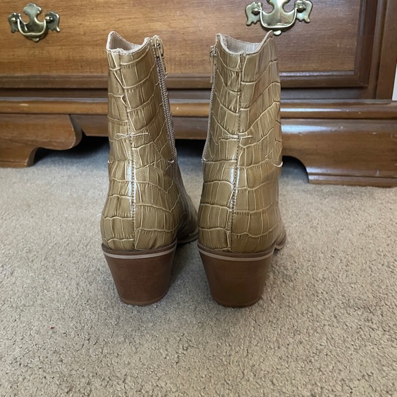 ABLE Croc Leather Booties - Picture 3 of 5